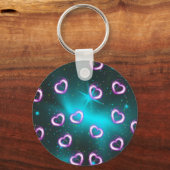 Herzgalaxie Schlüsselanhänger (Vorderseite)