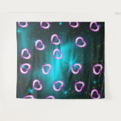 Herzgalaxie Wandteppich (Vorderseite (Horizontal))