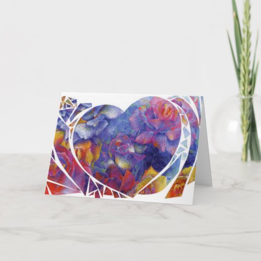 "Herzgarten" 12x18-in. Gefaltete Karte (Vorderseite)