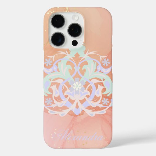 Herzgarten - Blaue und grüne Blumen Kunst Case-Mate iPhone Hülle (Rückseite)