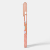 Herzgarten - Blaue und grüne Blumen Kunst Case-Mate iPhone Hülle (Rückseite / Links)