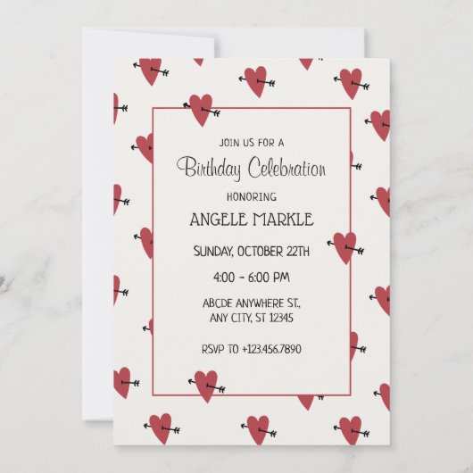 Herzgeburt Einladung (Rückseite)