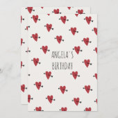 Herzgeburt Einladung (Vorne/Hinten)