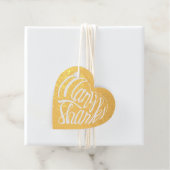 Herzgeformte vielen Dank in 4 Sprachen Geschenkanhänger (Mit Box)