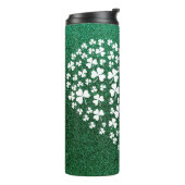 Herzgeformte, vierblättrige Clovers Thermosbecher (Nach links gedreht)