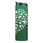 Herzgeformte, vierblättrige Clovers Thermosbecher (Nach rechts gedreht)