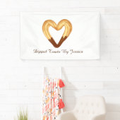 Herzgeformter Churro in Schokolade getaucht Banner (Insitu)