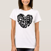 Herzgeformter Dank, so viel im Kanji T-Shirt (Vorderseite)