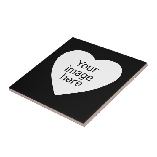 Herzgeformter Foto-Rahmen Fliese (Seite)