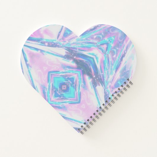 Herzgeformtes Gymnastik SpiralNotebook Notizblock (Rückseite)