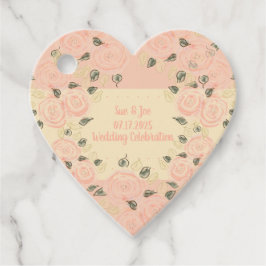 Herzgeformtes Shabby Chic Geschenkanhänger