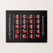 Herzgeräusche, Valentinpuzzle Puzzle (Horizontal)