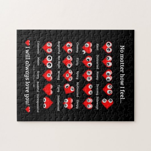 Herzgeräusche, Valentinpuzzle Puzzle (Horizontal)