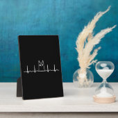 Herzgeschenk für Schwarze Katzen Fotoplatte (Seite)