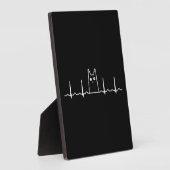 Herzgeschenk für Schwarze Katzen Fotoplatte (Seite)