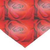 Herzgestalterische künstlerische Rote Rose Kurzer Tischläufer (Ecke)