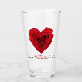 Herzgestalterische Rote Rose Valentinstag Glas