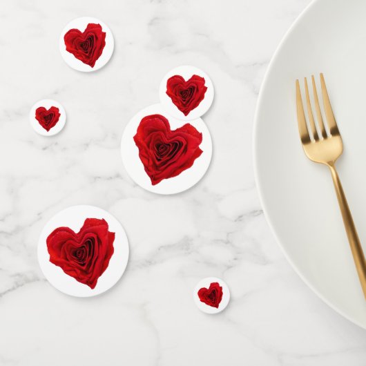 Herzgestalterische Rote Rose Valentinstag Konfetti (Gruppe)