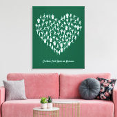 Herzgestalterische Yoga Pose Achtsamkeit, Balance  Leinwanddruck (Insitu (Wohnzimmer))