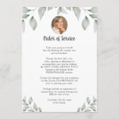 Herzgestalterisches Foto Wasserfarbene Grüne Geden Programm (Rückseite)