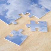 Herzgestaltete Cloud Lovely Blue Template Elegant Puzzle (Seite)