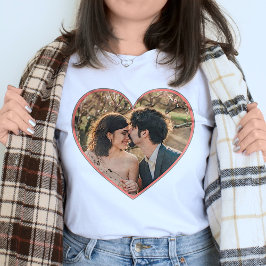 Herzgestaltete, maßgeschneiderte Foto-Valentine od T-Shirt