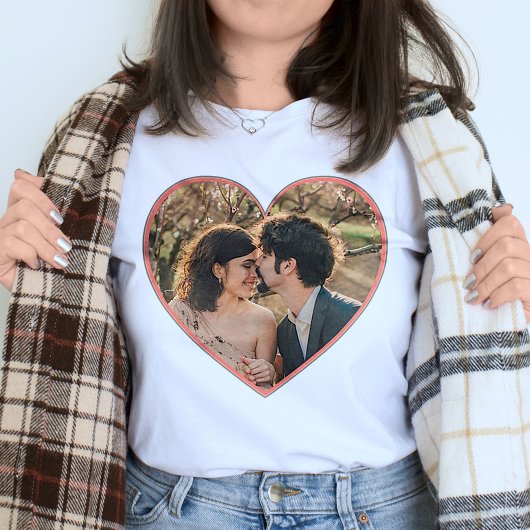 Herzgestaltete, maßgeschneiderte Foto-Valentine od T-Shirt