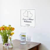 Herzgestalteter Foil Akzent für Hochzeitplakatdruc Foliendrucke (Ablage(Küche))