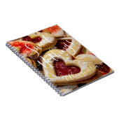 Herzgestalteter Zuckerkeks Sweet Nothing Foto Red Notizblock (Rechte Seite)