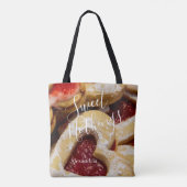 Herzgestaltetes Cookie-Foto Sweet Nothing Tasche (Rückseite)