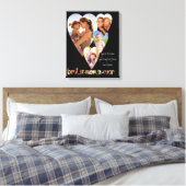 Herzgestaltetes Foto Beste Mama je Typografie Kuns Leinwanddruck (Insitu (Schlafzimmer))