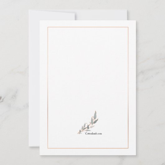 Herzgestaltetes Foto Verlobung Einladung (Rückseite)