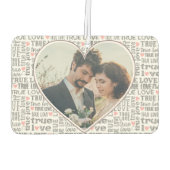 Herzgestaltetes Foto Wahre Love Valentines oder Ho Autolufterfrischer (Rückseite)