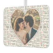 Herzgestaltetes Foto Wahre Love Valentines oder Ho Autolufterfrischer (Links)