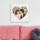Herzgestaltetes Foto Wahre Love Valentines oder Ho Leinwanddruck (Insitu (Wohnzimmer))