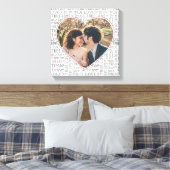 Herzgestaltetes Foto Wahre Love Valentines oder Ho Leinwanddruck (Insitu (Schlafzimmer))
