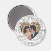 Herzgestaltetes Foto Wahre Love Valentines oder Ho Magnet (Vorderseite/Rückseite)