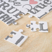 Herzgestaltetes Foto Wahre Love Valentines oder Ho Puzzle (Seite)