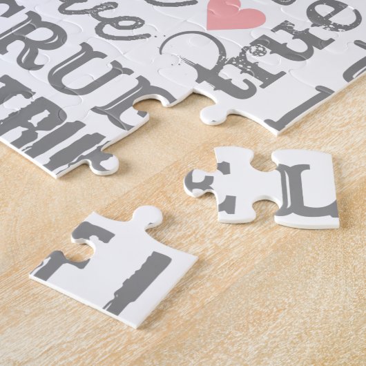 Herzgestaltetes Foto Wahre Love Valentines oder Ho Puzzle (Seite)