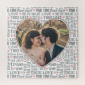 Herzgestaltetes Foto Wahre Love Valentines oder Ho Puzzle (Vertikal)
