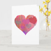 HERZGESTALTUNG GREETKARTE niedlich abstrakt Karte (Gelbe Blume)