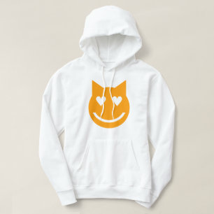 Herzgestapelte Augen Emoji Hoodie