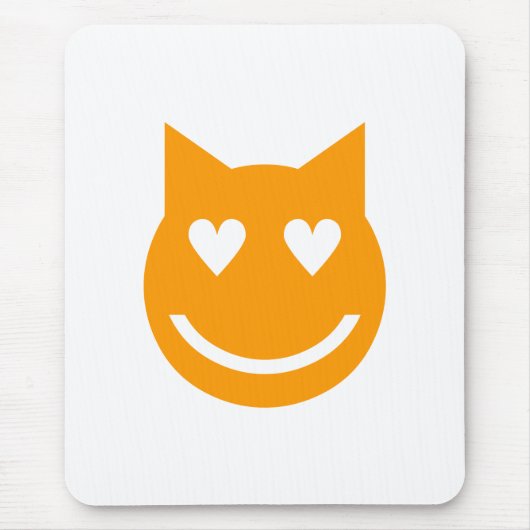 Herzgestapelte Augen Emoji Mousepad (Vorne)