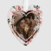 Herzgestapelte Valentines Floral Ornament (Vorderseite)