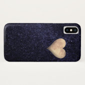 Herzgestapelter Mond in der Sternennacht Case-Mate iPhone Hülle (Rückseite (Horizontal))