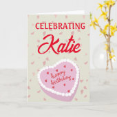 HERZGESTATTETE KUCHERKARTE KARTE (Gelbe Blume)