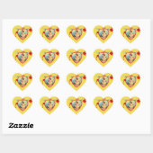 HERZGESTATTETER STICKER MIT SCHNELL KUNSTBAR (Blatt)