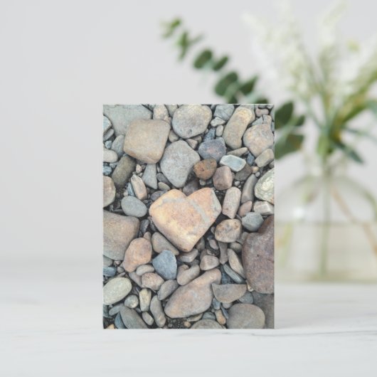 Herzgestein Postkarte (Stehend Vorderseite)