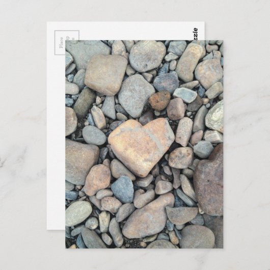Herzgestein Postkarte (Vorne/Hinten)