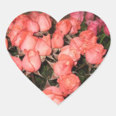 HERZGESTELLTE ROSE-WEDDSCHALTER Herz-Aufkleber (Vorderseite)